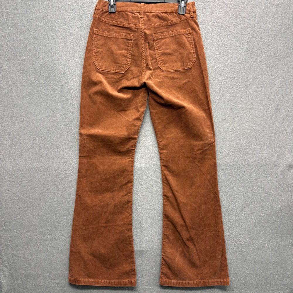 GAP Womens 70s Flare High Rise Corduroy Pants Brown Boho Western Size 29 8R New - Picture 10 of 12